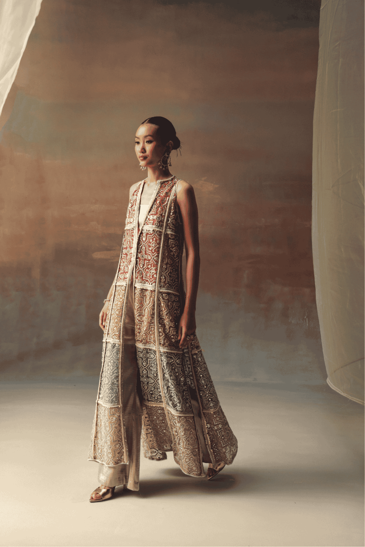 Twenty Nine Brocade Palazzos indian designer wear online shopping melange singapore 