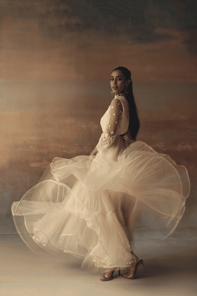 Twenty Nine Palazzos with Mirrorwork indian designer wear online shopping melange singapore 