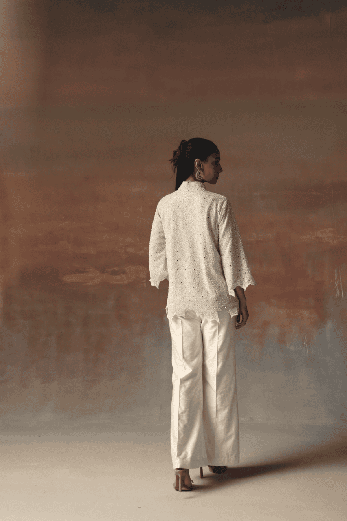 Twenty Nine Jacket With Scallop indian designer wear online shopping melange singapore 