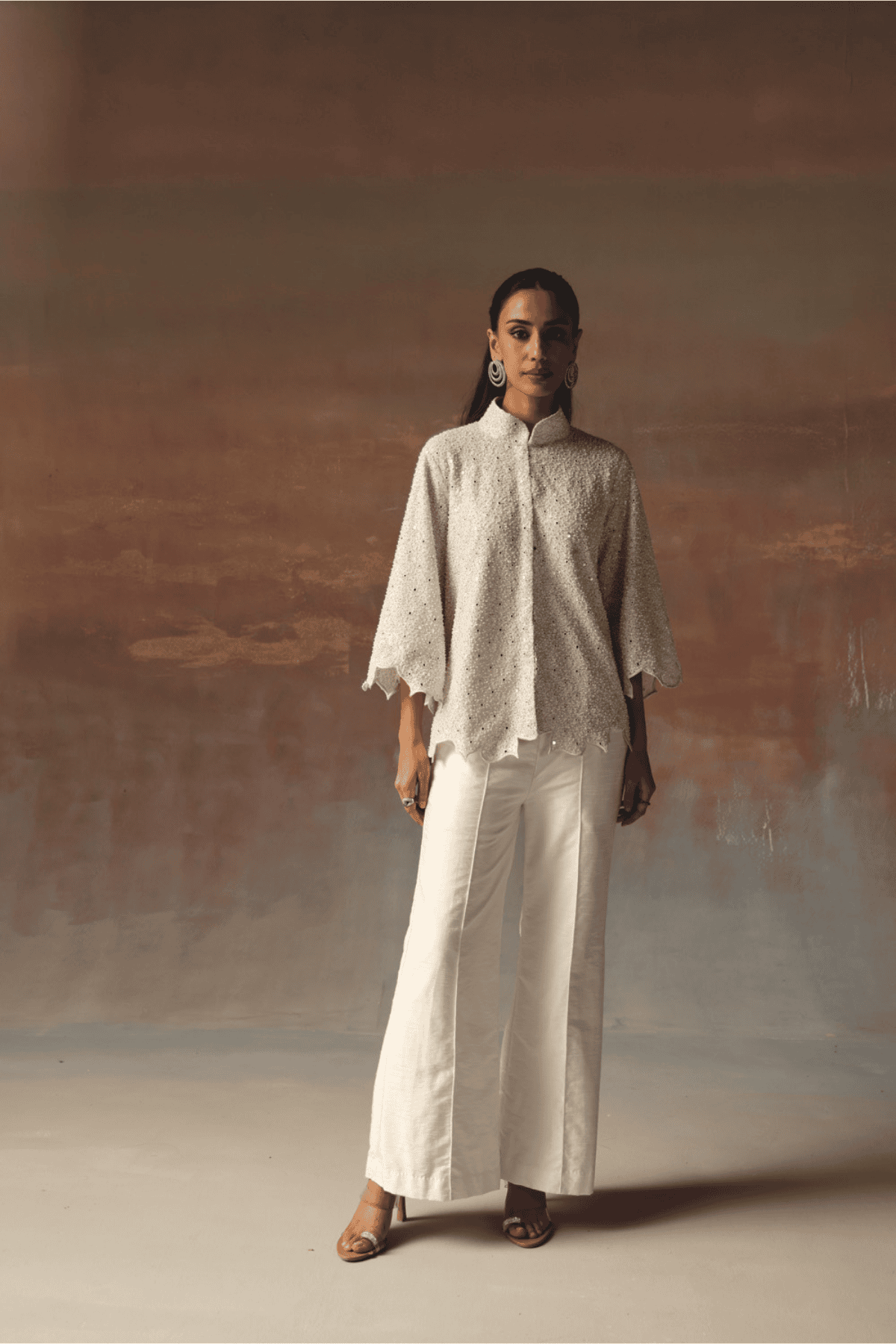 Twenty Nine Jacket With Scallop indian designer wear online shopping melange singapore 