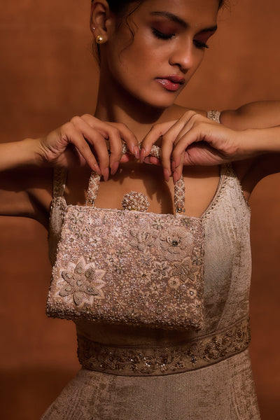 Tarun Tahiliani Accessories Bag Blush indian designer wear online shopping melange singapore