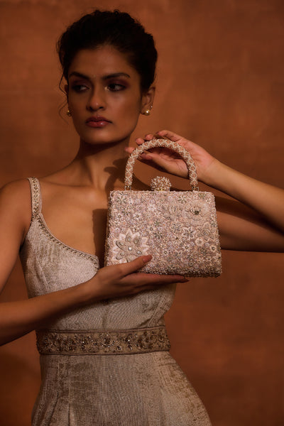 Tarun Tahiliani Accessories Bag Blush indian designer wear online shopping melange singapore