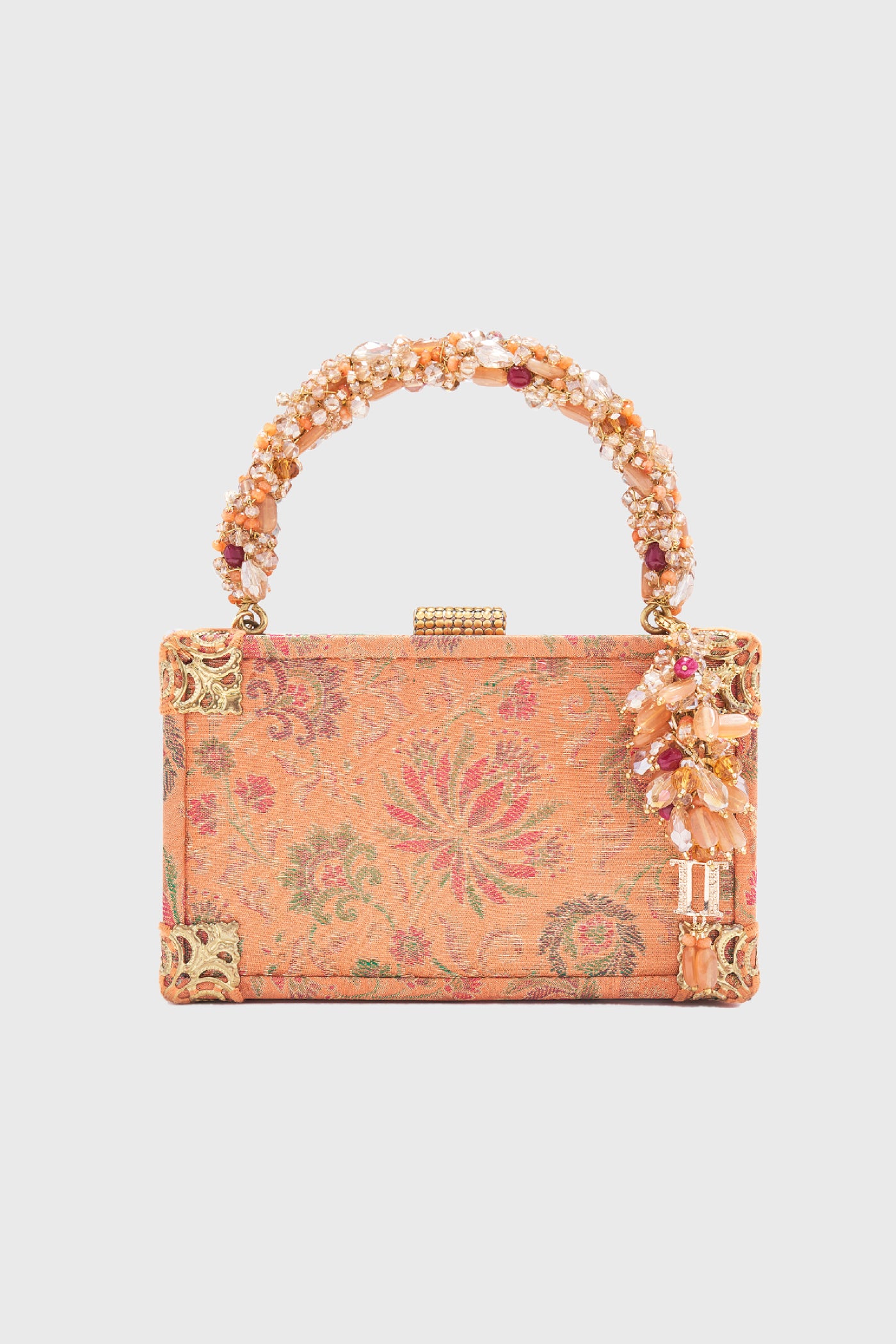 Tarun Tahiliani Accessories Bag Orange indian designer wear online shopping melange singapore