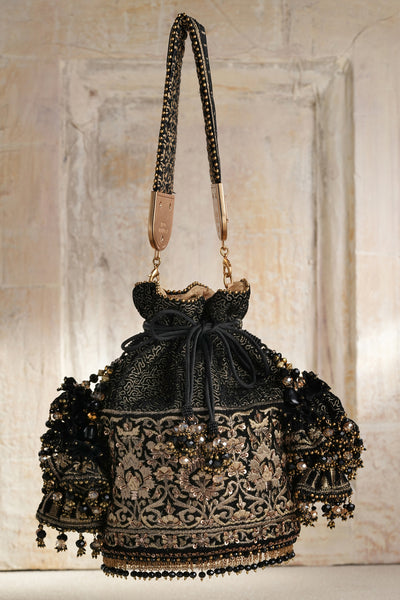Tarun Tahiliani Accessories Embroidered Potli indian designer wear online shopping melange singapore 