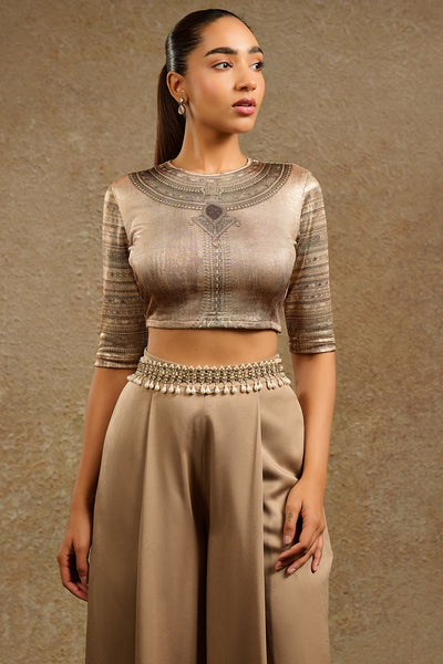 Tarun Tahiliani Accessories Groovy Jewelled Chain Belt indian designer wear online shopping melange singapore 