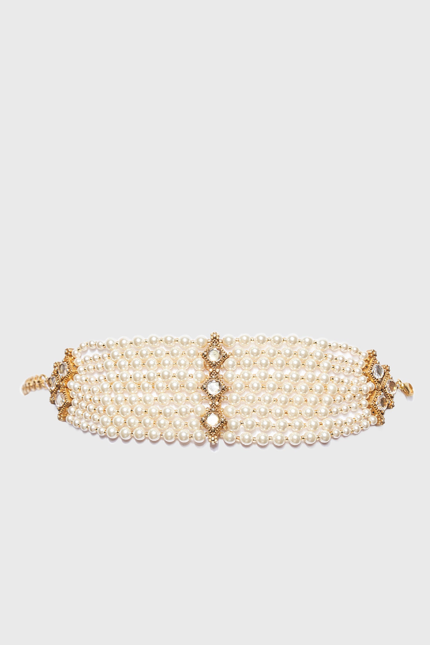 Tarun Tahiliani Jewellery Silver Bracelet Ivory Gold indian designer wear online shopping melange singapore