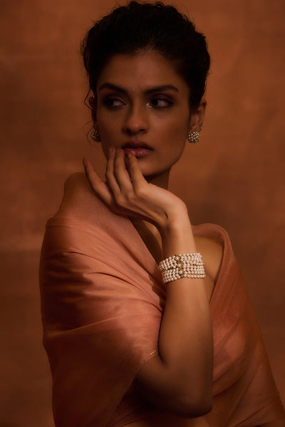 Tarun Tahiliani Jewellery Silver Bracelet Ivory Gold indian designer wear online shopping melange singapore