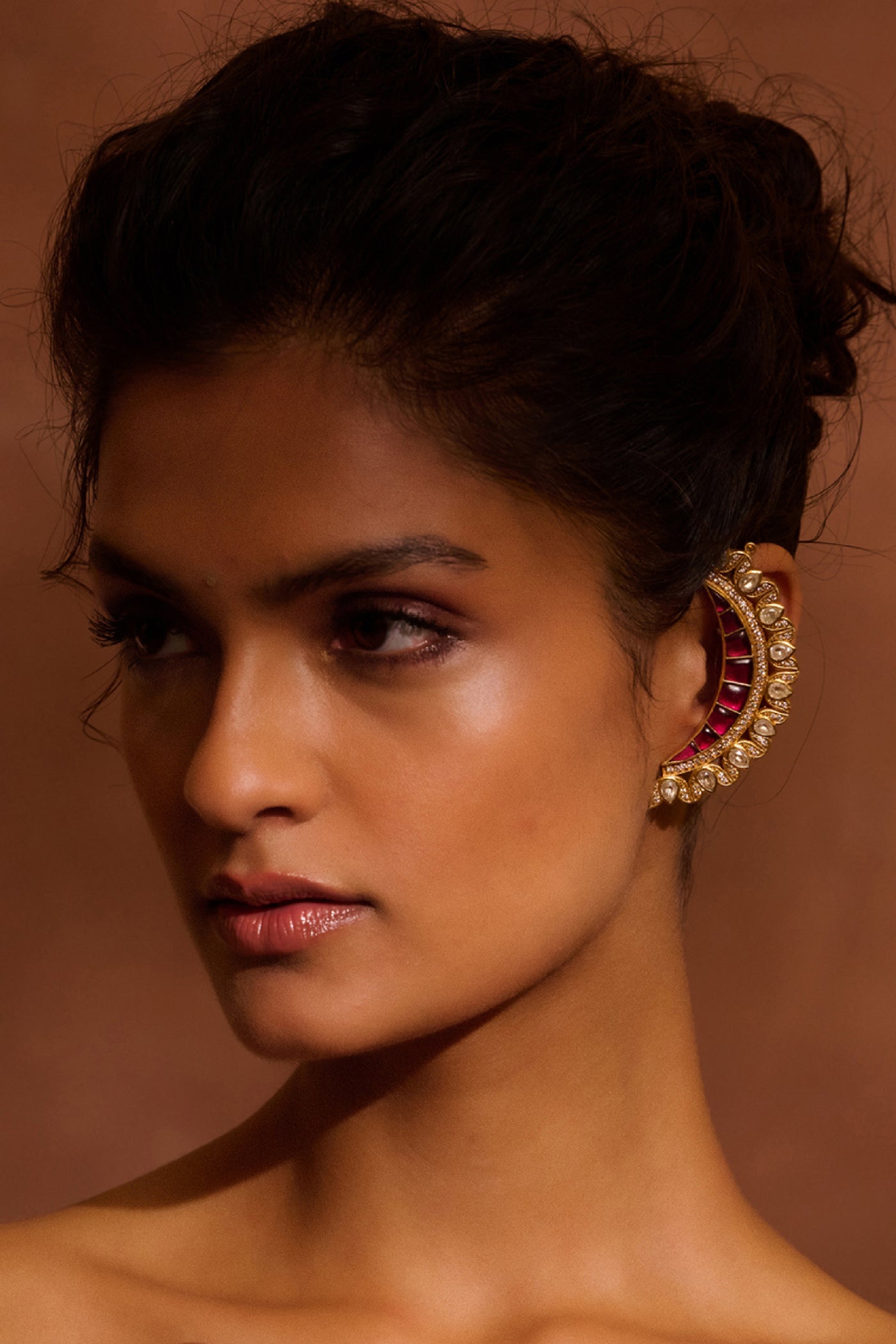 Tarun Tahiliani Jewellery Silver Ear Cuffs indian designer wear online shopping melange singapore