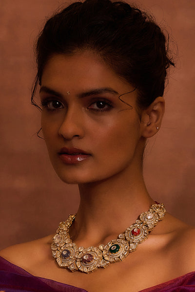 Tarun Tahiliani Jewellery Silver Necklace indian designer wear online shopping melange singapore