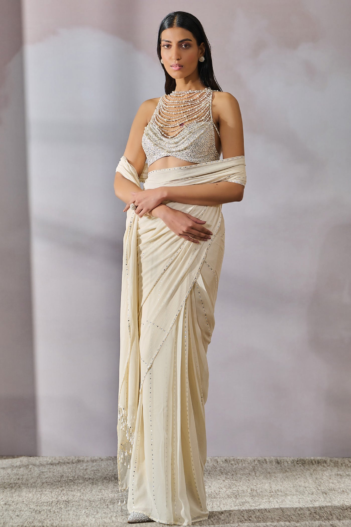 Tarun Tahiliani Blouse Concept Saree indian designer wear online shopping melange singapore