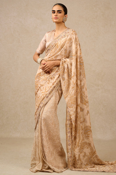 Tarun Tahiliani Blouse Drape Skirt Blush indian designer wear online shopping melange singapore