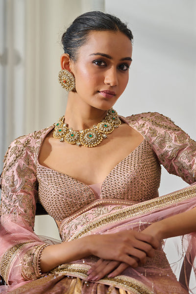 Tarun Tahiliani Blouse Dupatta Lehenga indian designer wear online shopping melange singapore