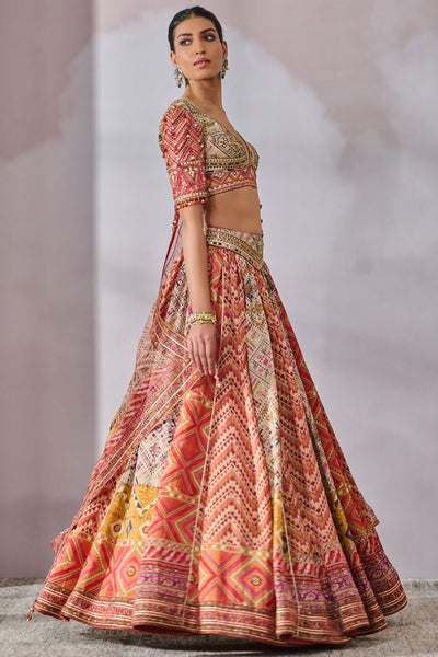 Tarun Tahiliani Blouse Dupatta Lehenga indian designer wear online shopping melange singapore