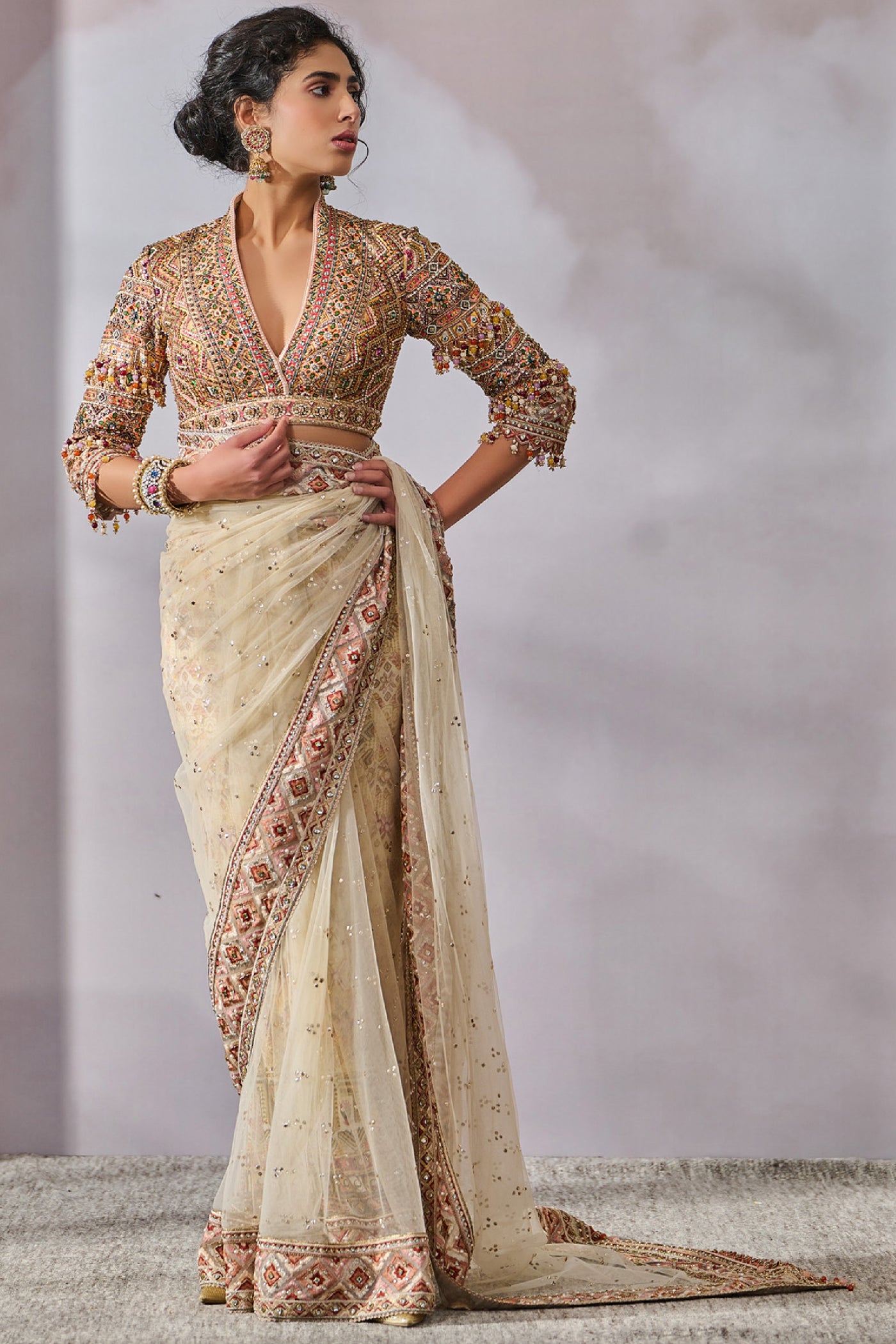 Tarun Tahiliani Blouse Saree Petticoat indian designer wear online shopping melange singapore