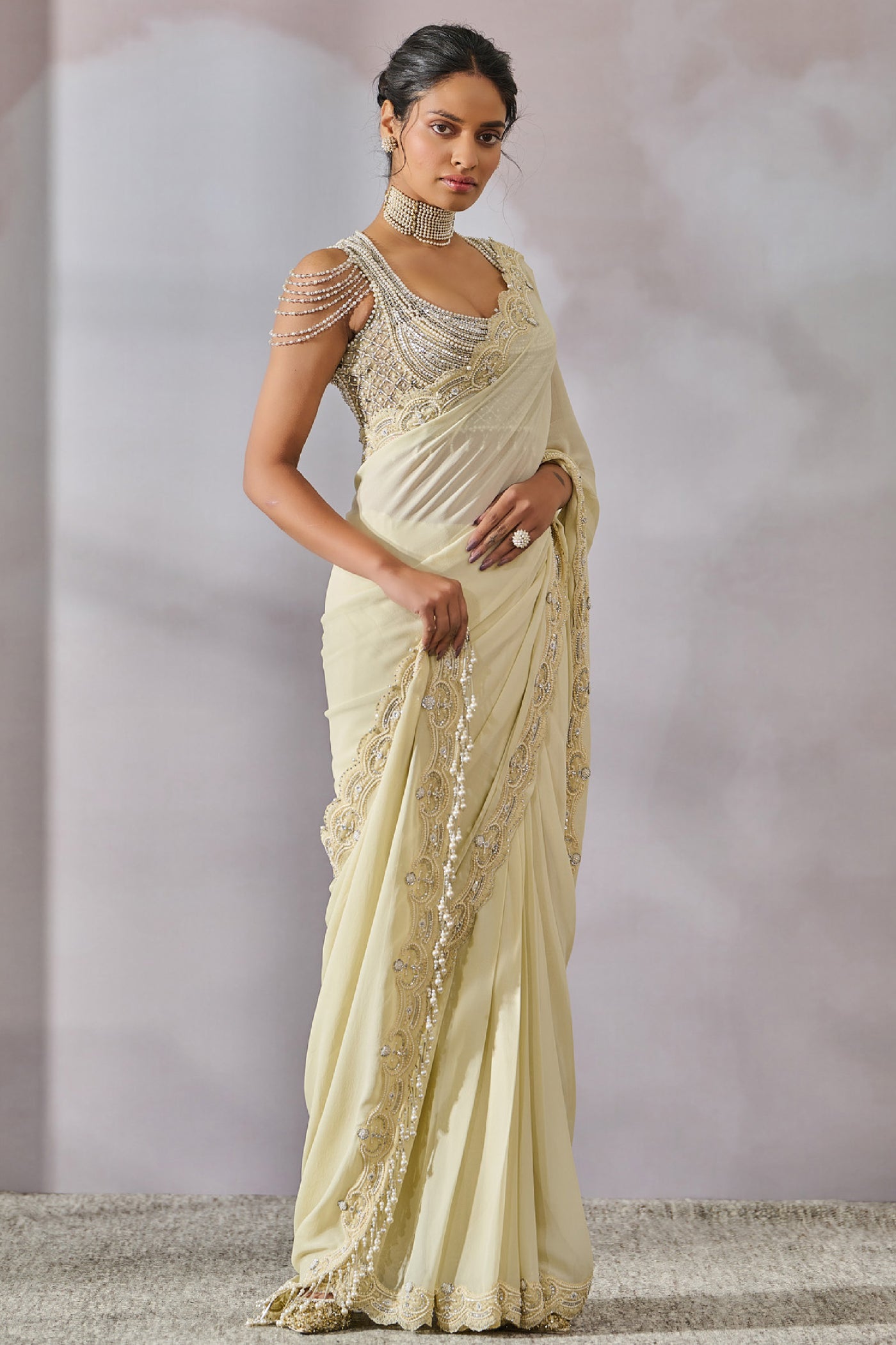 Tarun Tahiliani Blouse Saree indian designer wear online shopping melange singapore