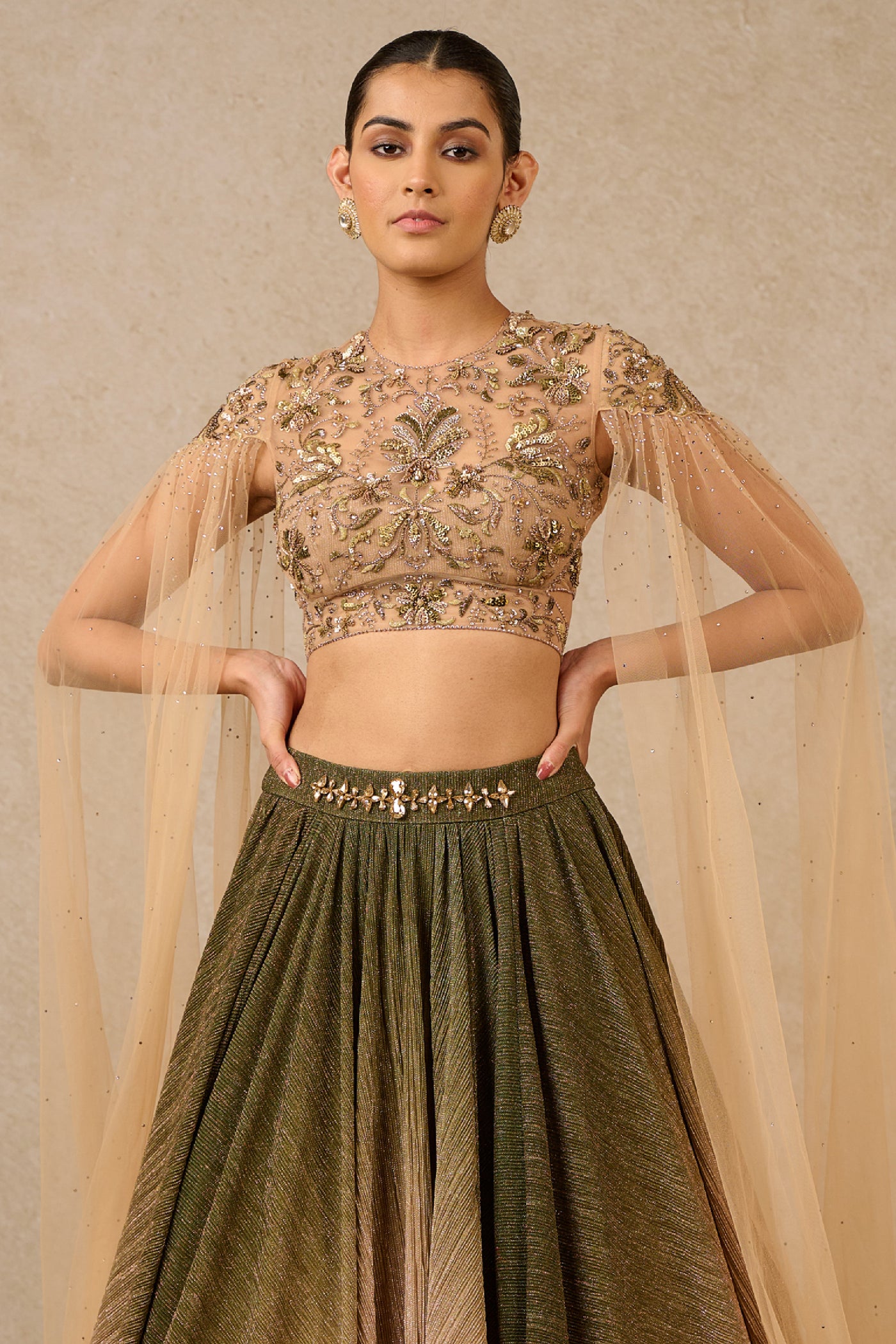 Tarun Tahiliani Blouse Skirt indian designer wear online shopping melange singapore