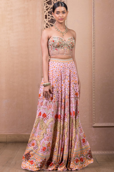 Tarun Tahiliani Bustier And Trouser indian designer wear online shopping melange singapore