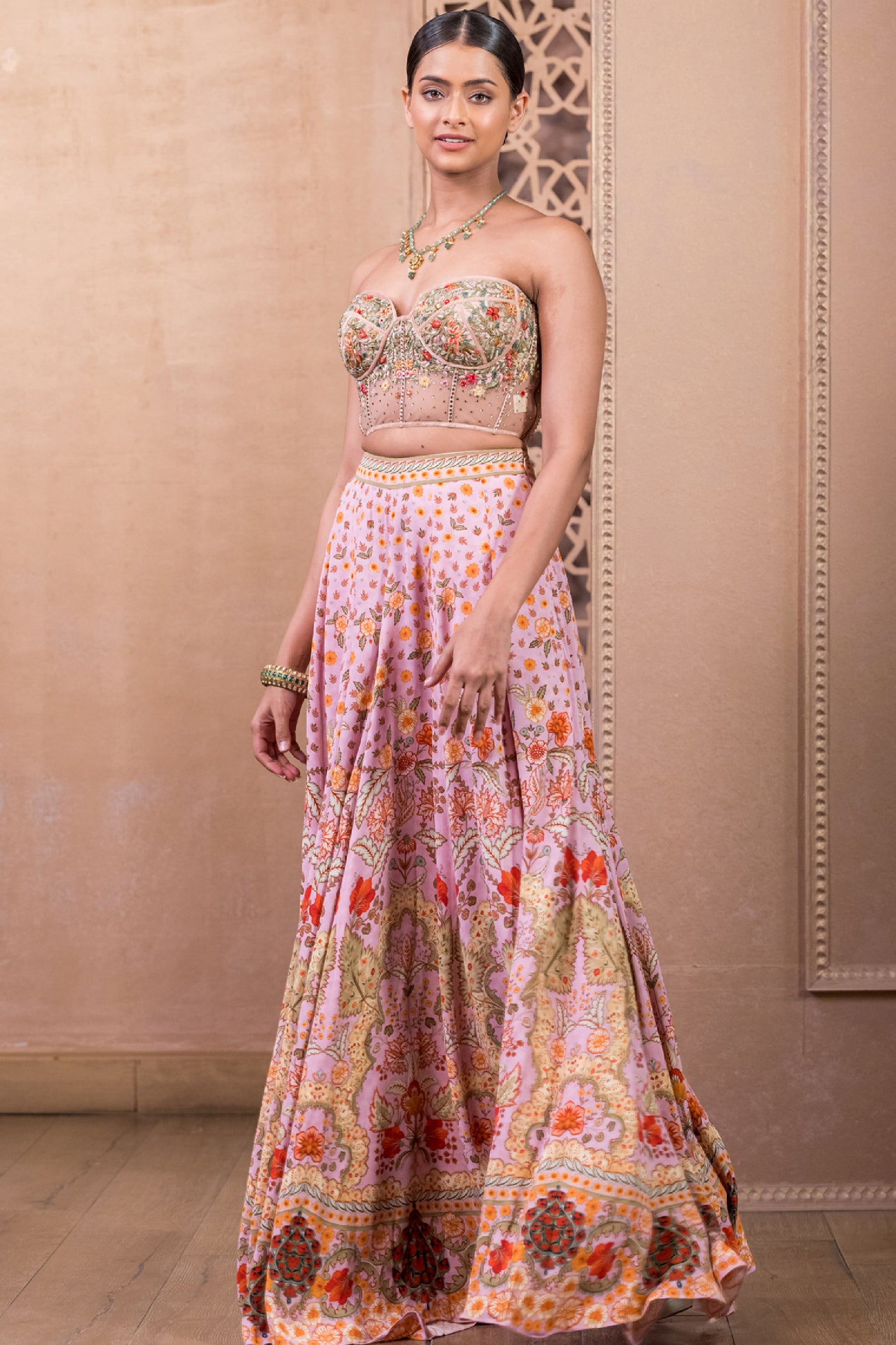 Tarun Tahiliani Bustier And Trouser indian designer wear online shopping melange singapore