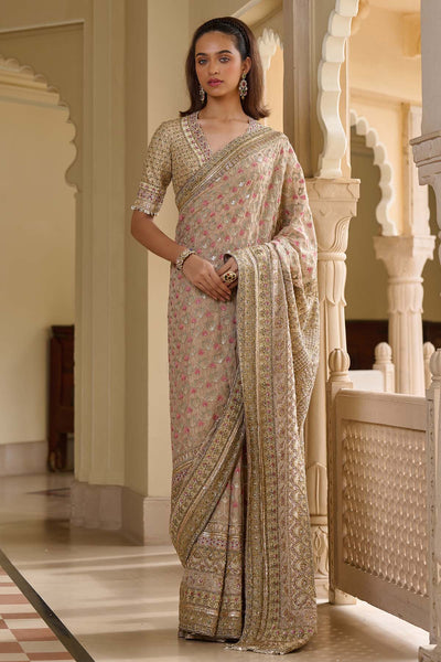 Tarun Tahiliani Byzantium Painted Saree Saree indian designer wear online shopping melange singapore 