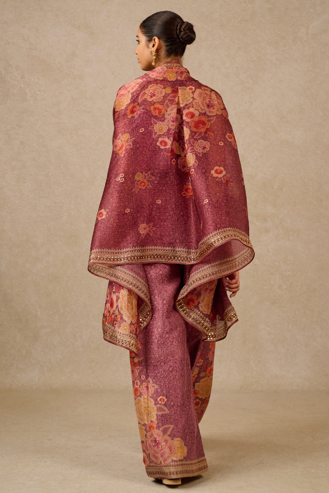 Tarun Tahiliani Cape Slip Trousers indian designer wear online shopping melange singapore