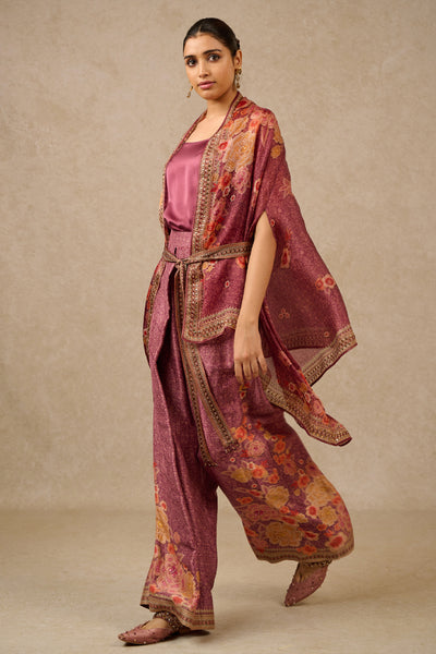 Tarun Tahiliani Cape Slip Trousers indian designer wear online shopping melange singapore