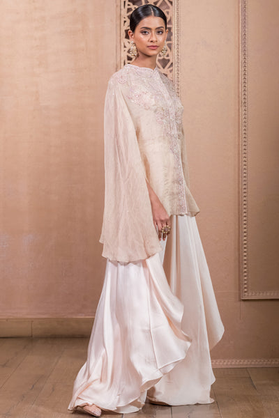 Tarun Tahiliani Cape With Slip And Trouser indian designer wear online shopping melange singapore