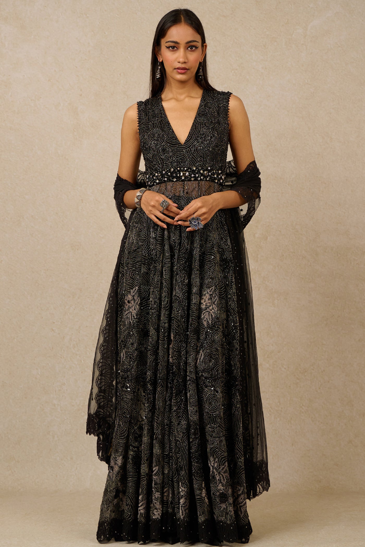 Tarun Tahiliani Churidar Dolly Dupatta indian designer wear online shopping melange singapore