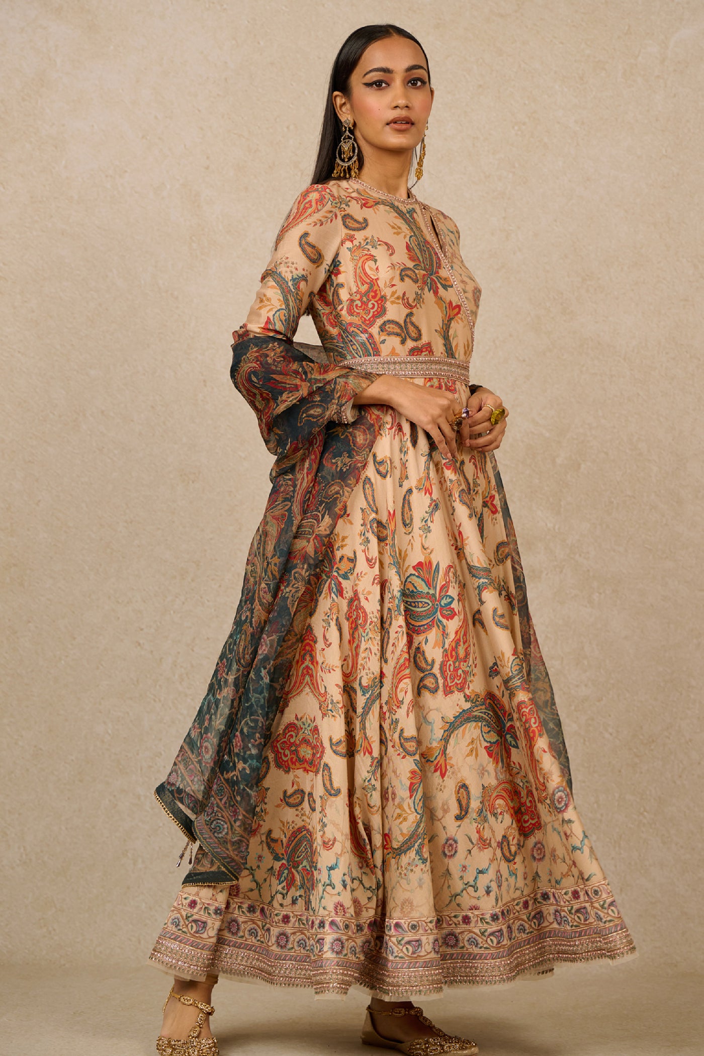 Tarun Tahiliani Churidar Dolly Dupatta Multi indian designer wear online shopping melange singapore