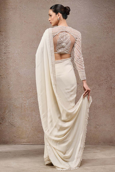 Tarun Tahiliani Classic Georgette Saree indian designer wear online shopping melange singapore 