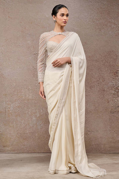 Tarun Tahiliani Classic Georgette Saree indian designer wear online shopping melange singapore 