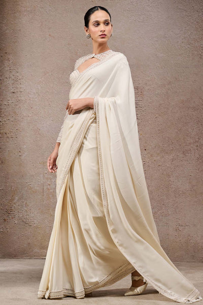 Tarun Tahiliani Classic Georgette Saree indian designer wear online shopping melange singapore 