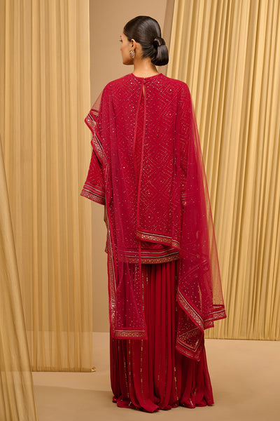 Tarun Tahiliani Classic Mukaish Sharara indian designer wear online shopping melange singapore