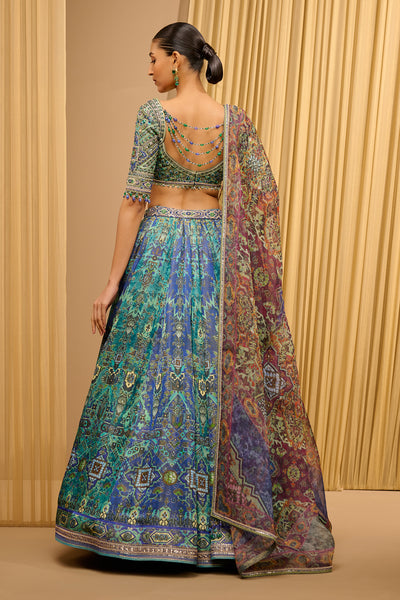 Tarun Tahiliani Classic Printed Lehenga indian designer wear online shopping melange singapore