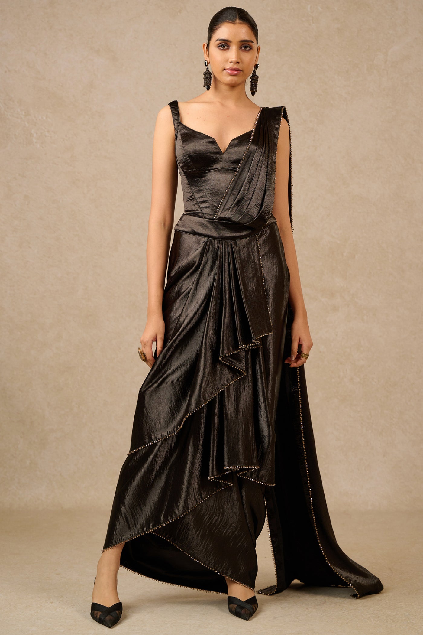 Tarun Tahiliani Corset Concept Saree indian designer wear online shopping melange singapore
