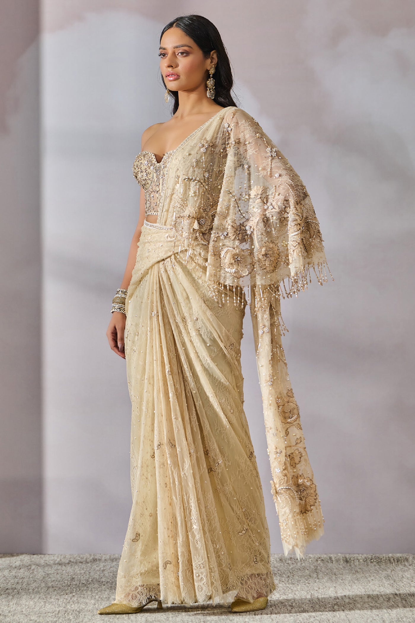 Tarun Tahiliani Corset Concept Saree indian designer wear online shopping melange singapore