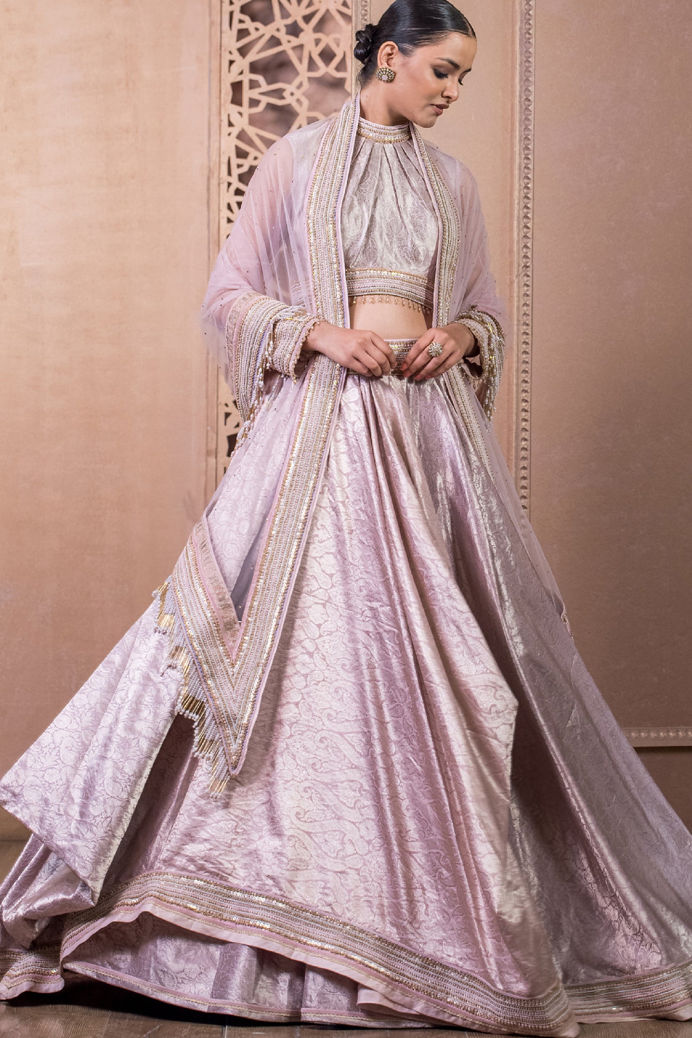 Lehenga With Blouse Drape And Dupatta