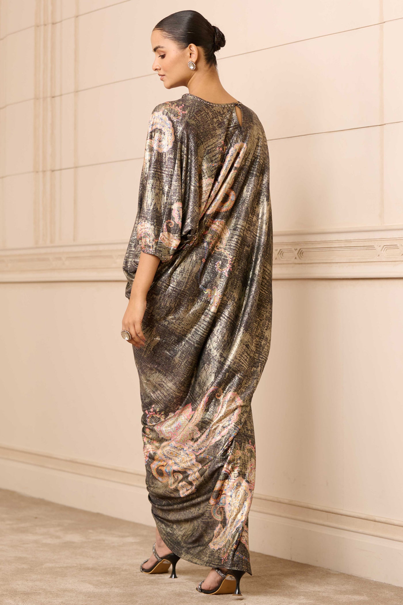 Tarun Tahiliani Draped Dress indian designer wear online shopping melange singapore