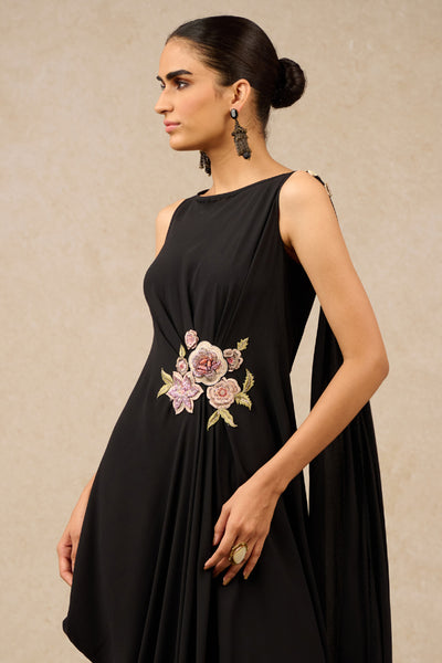Tarun Tahiliani Dress Black Indian designer wear online shopping melange singapore