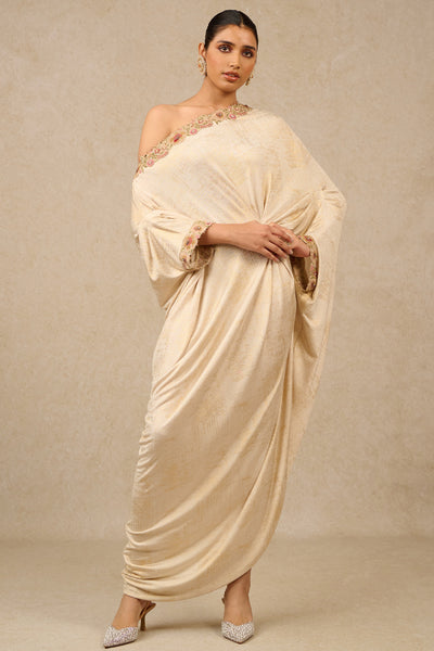 Tarun Tahiliani Dress Ivory Indian designer wear online shopping melange singapore