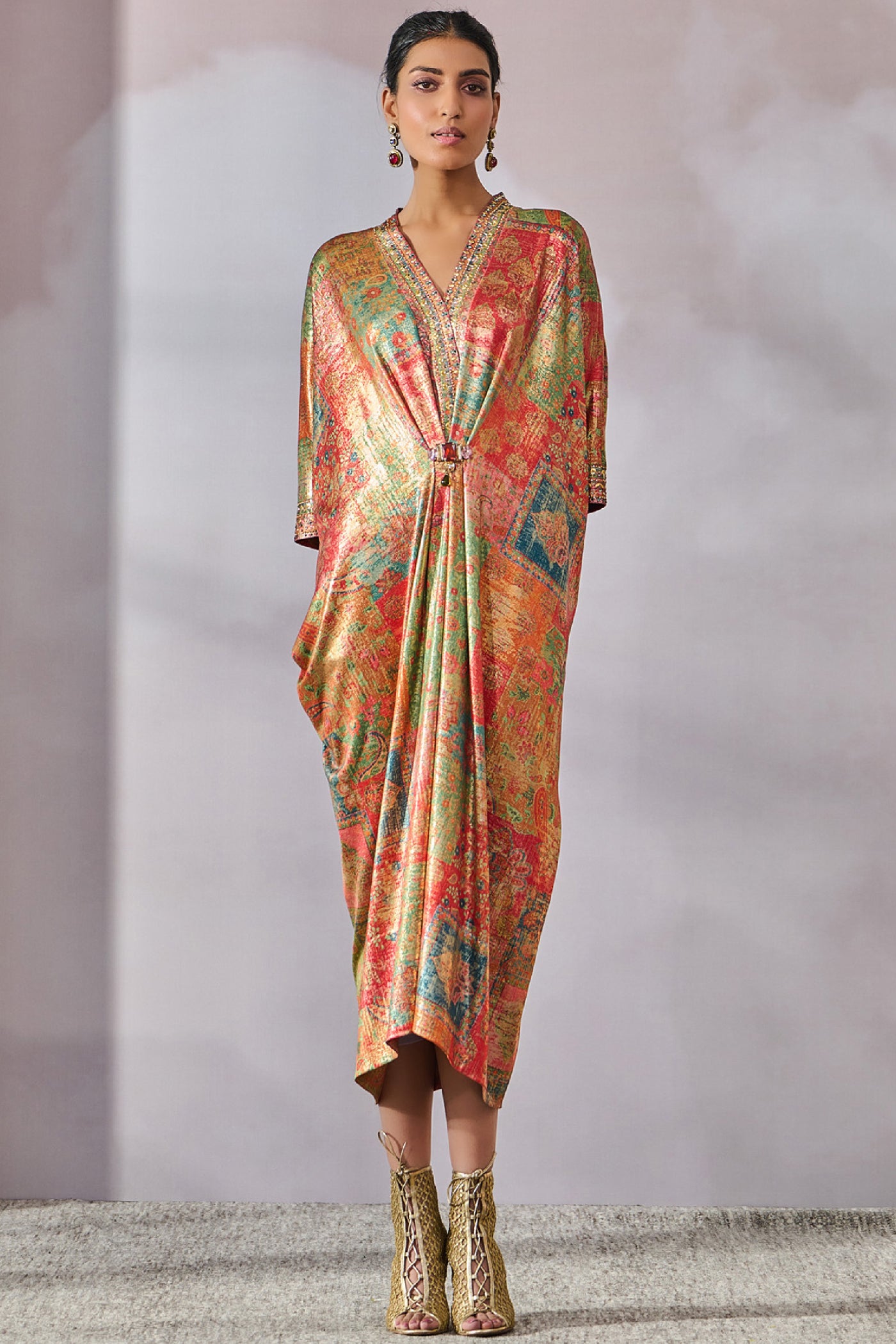 Tarun Tahiliani Dress Multi indian designer wear online shopping melange singapore