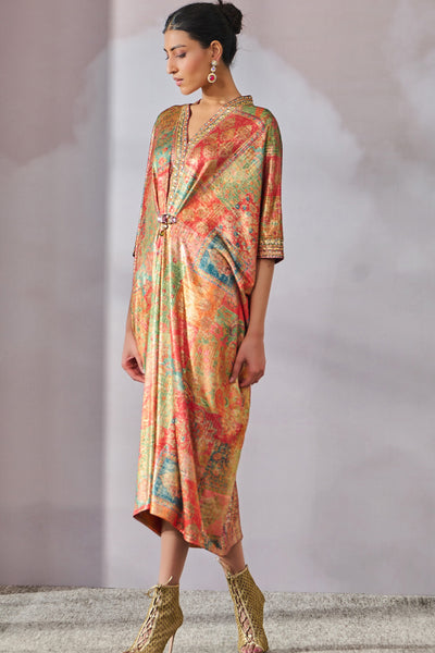 Tarun Tahiliani Dress Multi indian designer wear online shopping melange singapore