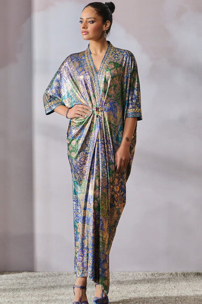 Tarun Tahiliani Dress Peacock indian designer wear online shopping melange singapore