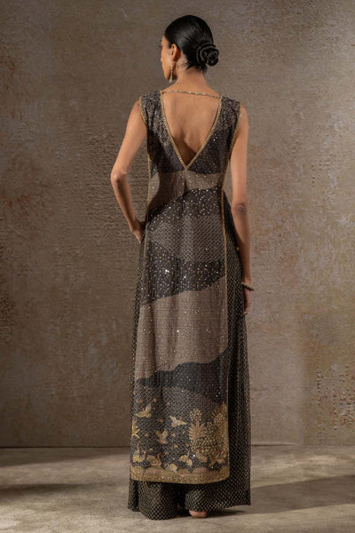 Tarun Tahiliani Embellished Pichwai Jumpsuit indian designer wear online shopping melange singapore 