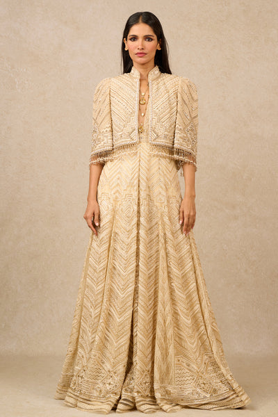 Tarun Tahiliani Embroidered Cape  indian designer wear online shopping melange singapore