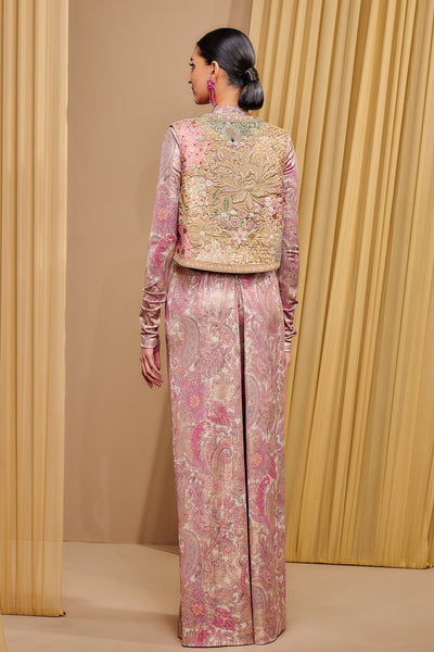Tarun Tahiliani Embroidered Gilet indian designer wear online shopping melange singapore
