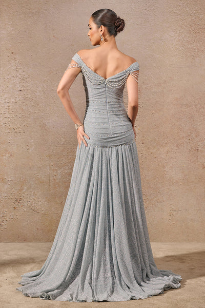 Tarun Tahiliani Fit And Flare Mermaid Gown indian designer wear online shopping melange singapore
