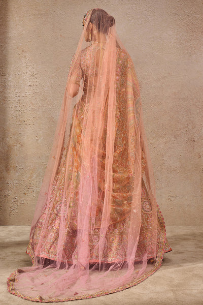 Tarun Tahiliani Floral Motif Aari Bridal Lehenga indian designer wear online shopping melange singapore
