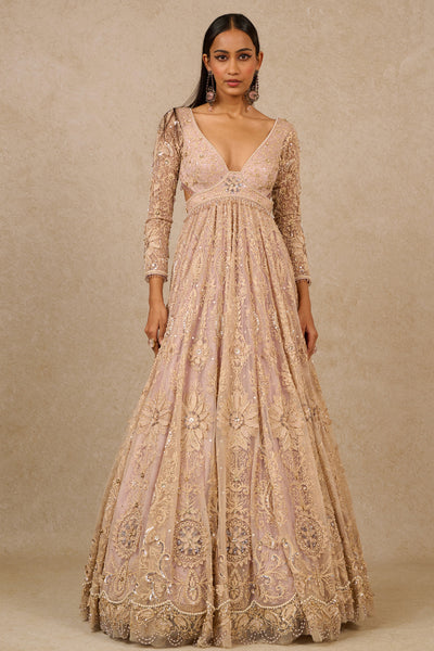 Tarun Tahiliani Gown Lilac indian designer wear online shopping melange singapore