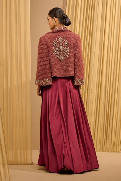 Tarun Tahiliani Hand Embroidered Jewel Jacket indian designer wear online shopping melange singapore