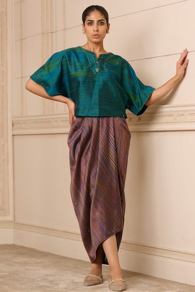Tarun Tahiliani Handwoven Top indian designer wear online shopping melange singapore